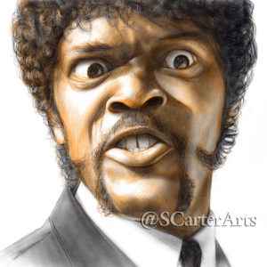 Samuel L. Jackson - Jules Winnfield drawing